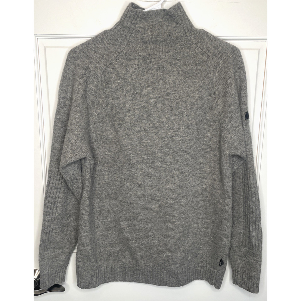 Ben Sherman Men's Lambswool Mock-Neck Sweater Sz S Long Sleeve Fisherman Grandpa